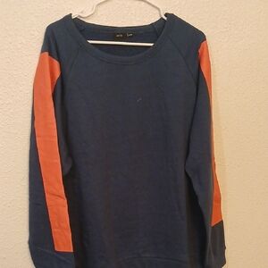 Ania  Blue and Orange Sweatshirt